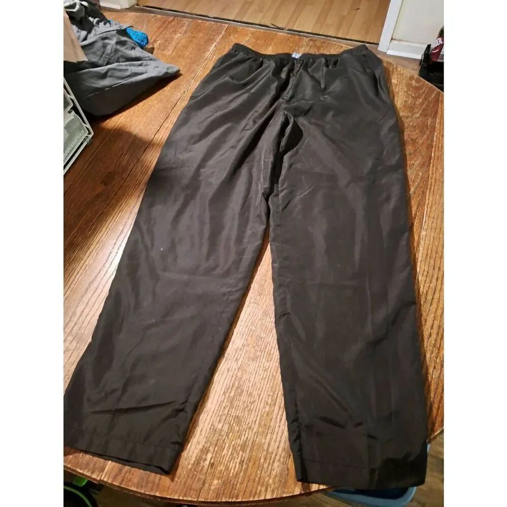 Vintage Koret Sport vintage women's large black track pants lined parachute